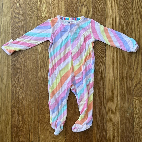 Magnetic Me modal striped onesie, 0-3 months - Picture 1 of 4